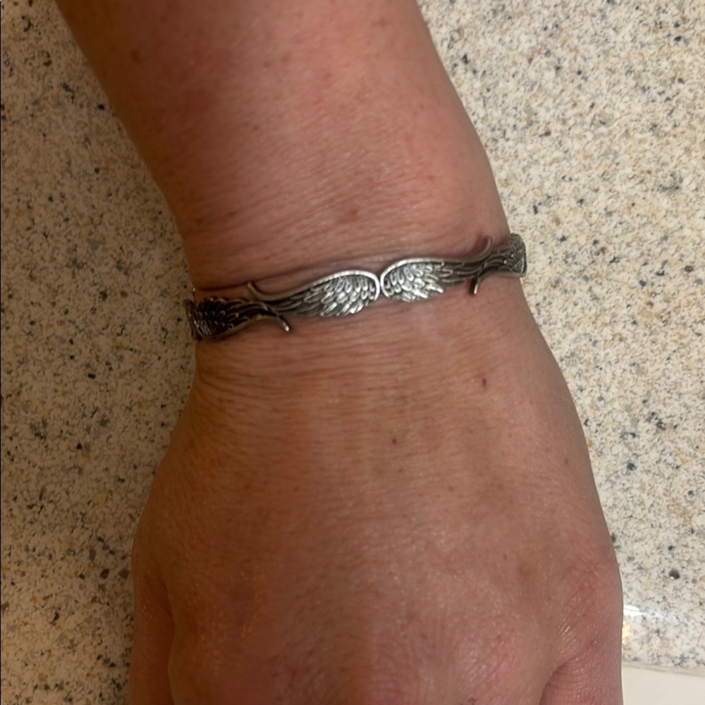 Silver Angel Wing Bracelet